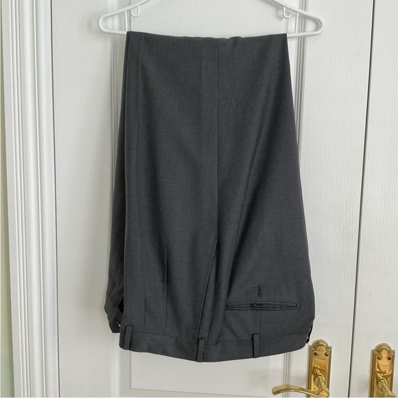 PAL ZILERI Gray Dress Suit Pants 100% wool. Made In Italy - Picture 5 of 8